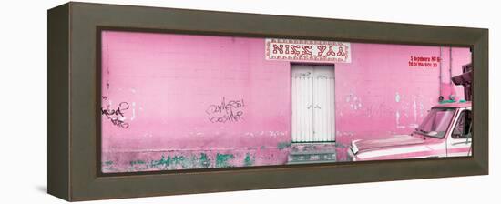 ¡Viva Mexico! Panoramic Collection - "5 de febrero" Light Pink Wall-Philippe Hugonnard-Framed Premier Image Canvas