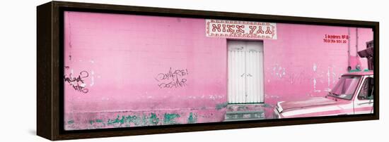 ¡Viva Mexico! Panoramic Collection - "5 de febrero" Light Pink Wall-Philippe Hugonnard-Framed Premier Image Canvas