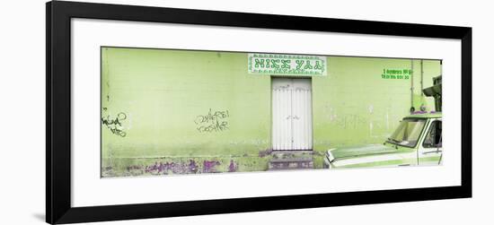 ¡Viva Mexico! Panoramic Collection - "5 de febrero" Lime Green Wall-Philippe Hugonnard-Framed Photographic Print