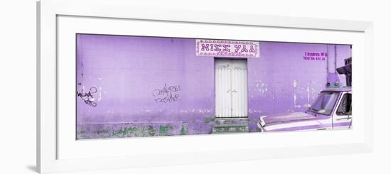 ¡Viva Mexico! Panoramic Collection - "5 de febrero" Purple Wall-Philippe Hugonnard-Framed Photographic Print