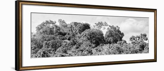 ¡Viva Mexico! Panoramic Collection - Ancient Maya City within the Jungle - Calakmul-Philippe Hugonnard-Framed Photographic Print