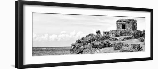 ¡Viva Mexico! Panoramic Collection - Ancient Mayan Fortress in Riviera Maya - Tulum II-Philippe Hugonnard-Framed Photographic Print