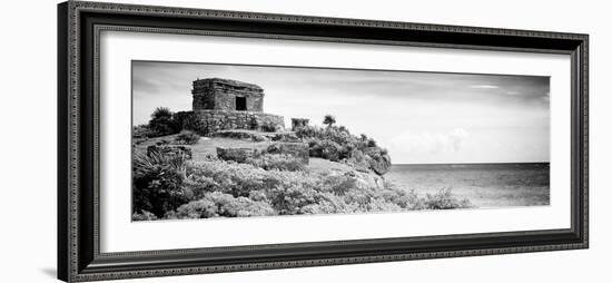 ¡Viva Mexico! Panoramic Collection - Ancient Mayan Fortress in Riviera Maya - Tulum V-Philippe Hugonnard-Framed Photographic Print