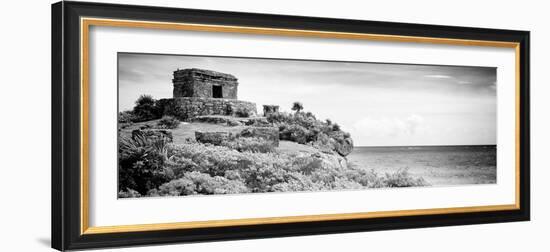 ¡Viva Mexico! Panoramic Collection - Ancient Mayan Fortress in Riviera Maya - Tulum V-Philippe Hugonnard-Framed Photographic Print