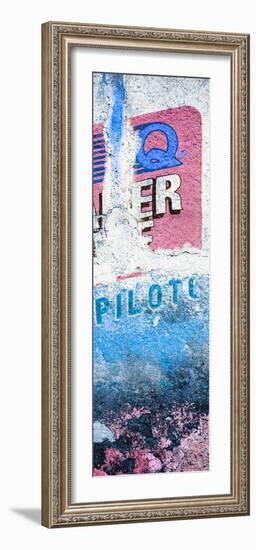 ¡Viva Mexico! Panoramic Collection - Blue Grunge Wall II-Philippe Hugonnard-Framed Photographic Print
