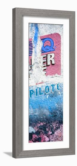 ¡Viva Mexico! Panoramic Collection - Blue Grunge Wall II-Philippe Hugonnard-Framed Photographic Print