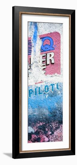 ¡Viva Mexico! Panoramic Collection - Blue Grunge Wall II-Philippe Hugonnard-Framed Photographic Print