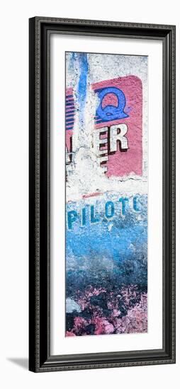 ¡Viva Mexico! Panoramic Collection - Blue Grunge Wall II-Philippe Hugonnard-Framed Photographic Print