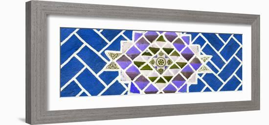 ¡Viva Mexico! Panoramic Collection - Blue Mosaics-Philippe Hugonnard-Framed Photographic Print