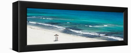 ¡Viva Mexico! Panoramic Collection - Blue Ocean and White Beach - Cancun-Philippe Hugonnard-Framed Premier Image Canvas