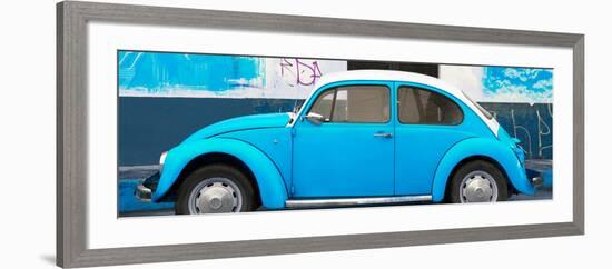 ¡Viva Mexico! Panoramic Collection - Blue VW Beetle-Philippe Hugonnard-Framed Photographic Print
