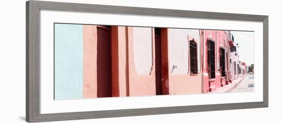 ¡Viva Mexico! Panoramic Collection - Campeche Colorful Street III-Philippe Hugonnard-Framed Photographic Print