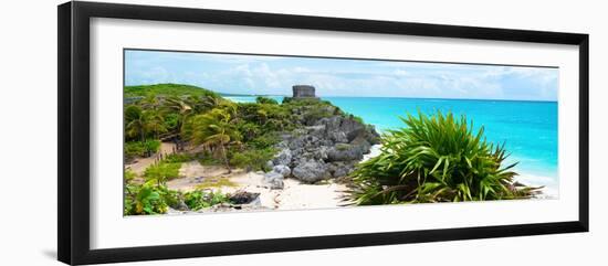 ¡Viva Mexico! Panoramic Collection - Caribbean Coastline in Tulum VI-Philippe Hugonnard-Framed Photographic Print