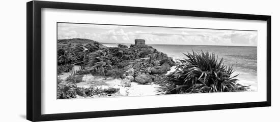 ¡Viva Mexico! Panoramic Collection - Caribbean Coastline in Tulum VII-Philippe Hugonnard-Framed Photographic Print