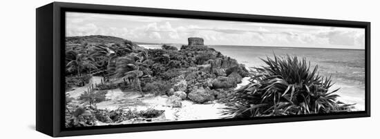¡Viva Mexico! Panoramic Collection - Caribbean Coastline in Tulum VII-Philippe Hugonnard-Framed Premier Image Canvas
