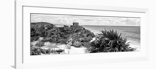 ¡Viva Mexico! Panoramic Collection - Caribbean Coastline in Tulum VII-Philippe Hugonnard-Framed Photographic Print