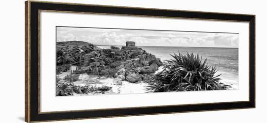 ¡Viva Mexico! Panoramic Collection - Caribbean Coastline in Tulum VII-Philippe Hugonnard-Framed Photographic Print