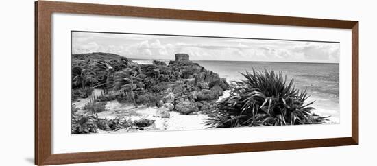 ¡Viva Mexico! Panoramic Collection - Caribbean Coastline in Tulum VII-Philippe Hugonnard-Framed Photographic Print