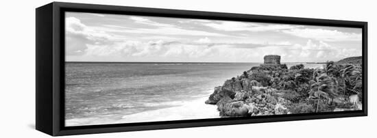 ¡Viva Mexico! Panoramic Collection - Caribbean Coastline in Tulum X-Philippe Hugonnard-Framed Premier Image Canvas