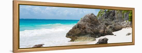 ?Viva Mexico! Panoramic Collection - Caribbean Coastline - Tulum IV-Philippe Hugonnard-Framed Premier Image Canvas