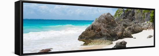 ?Viva Mexico! Panoramic Collection - Caribbean Coastline - Tulum IV-Philippe Hugonnard-Framed Premier Image Canvas