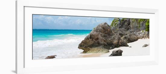 ?Viva Mexico! Panoramic Collection - Caribbean Coastline - Tulum IV-Philippe Hugonnard-Framed Photographic Print