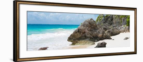 ?Viva Mexico! Panoramic Collection - Caribbean Coastline - Tulum IV-Philippe Hugonnard-Framed Photographic Print