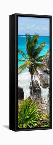 ¡Viva Mexico! Panoramic Collection - Caribbean Coastline - Tulum IX-Philippe Hugonnard-Framed Premier Image Canvas