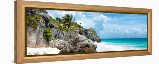 ?Viva Mexico! Panoramic Collection - Caribbean Coastline - Tulum VI-Philippe Hugonnard-Framed Premier Image Canvas