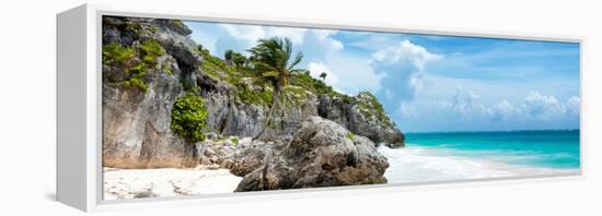 ?Viva Mexico! Panoramic Collection - Caribbean Coastline - Tulum VI-Philippe Hugonnard-Framed Premier Image Canvas