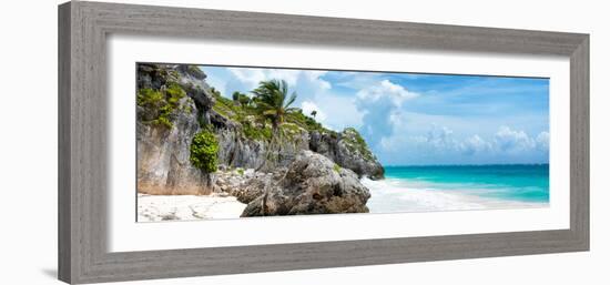 ?Viva Mexico! Panoramic Collection - Caribbean Coastline - Tulum VI-Philippe Hugonnard-Framed Photographic Print