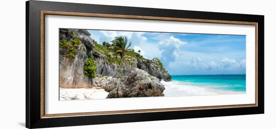 ?Viva Mexico! Panoramic Collection - Caribbean Coastline - Tulum VI-Philippe Hugonnard-Framed Photographic Print