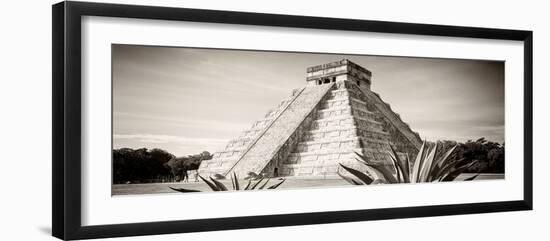 ¡Viva Mexico! Panoramic Collection - Chichen Itza Pyramid II-Philippe Hugonnard-Framed Photographic Print