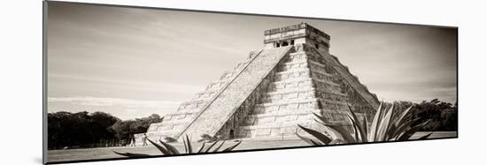 ¡Viva Mexico! Panoramic Collection - Chichen Itza Pyramid II-Philippe Hugonnard-Mounted Photographic Print