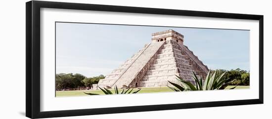 ¡Viva Mexico! Panoramic Collection - Chichen Itza Pyramid III-Philippe Hugonnard-Framed Photographic Print