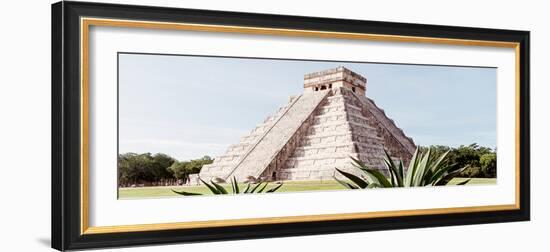 ¡Viva Mexico! Panoramic Collection - Chichen Itza Pyramid III-Philippe Hugonnard-Framed Photographic Print