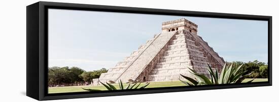 ¡Viva Mexico! Panoramic Collection - Chichen Itza Pyramid III-Philippe Hugonnard-Framed Premier Image Canvas