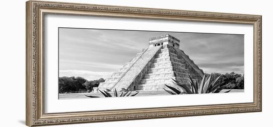 ¡Viva Mexico! Panoramic Collection - Chichen Itza Pyramid IV-Philippe Hugonnard-Framed Photographic Print