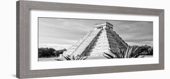 ¡Viva Mexico! Panoramic Collection - Chichen Itza Pyramid IV-Philippe Hugonnard-Framed Photographic Print