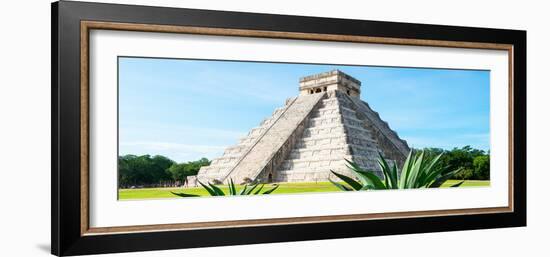 ¡Viva Mexico! Panoramic Collection - Chichen Itza Pyramid-Philippe Hugonnard-Framed Photographic Print