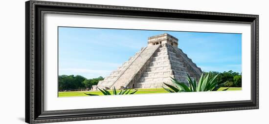 ¡Viva Mexico! Panoramic Collection - Chichen Itza Pyramid-Philippe Hugonnard-Framed Photographic Print