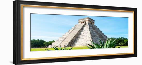 ¡Viva Mexico! Panoramic Collection - Chichen Itza Pyramid-Philippe Hugonnard-Framed Photographic Print