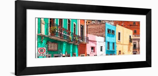 ¡Viva Mexico! Panoramic Collection - Colorful City Guanajuato-Philippe Hugonnard-Framed Photographic Print