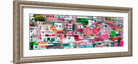 ¡Viva Mexico! Panoramic Collection - Colorful Cityscape Guanajuato I-Philippe Hugonnard-Framed Photographic Print