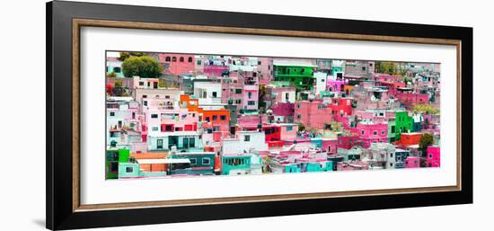 ¡Viva Mexico! Panoramic Collection - Colorful Cityscape Guanajuato I-Philippe Hugonnard-Framed Photographic Print