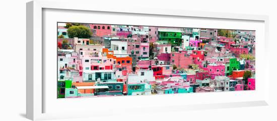 ¡Viva Mexico! Panoramic Collection - Colorful Cityscape Guanajuato I-Philippe Hugonnard-Framed Photographic Print