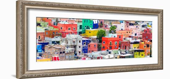 ¡Viva Mexico! Panoramic Collection - Colorful Cityscape Guanajuato II-Philippe Hugonnard-Framed Photographic Print