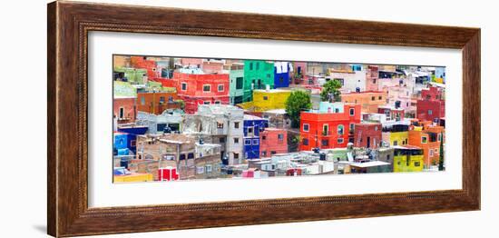 ¡Viva Mexico! Panoramic Collection - Colorful Cityscape Guanajuato II-Philippe Hugonnard-Framed Photographic Print