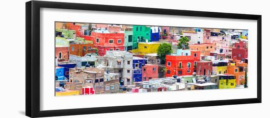 ¡Viva Mexico! Panoramic Collection - Colorful Cityscape Guanajuato II-Philippe Hugonnard-Framed Photographic Print