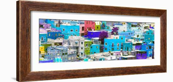 ¡Viva Mexico! Panoramic Collection - Colorful Cityscape Guanajuato III-Philippe Hugonnard-Framed Photographic Print